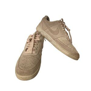 Nike Court Vision WOMENS size US 9 Beige Suede Sneakers